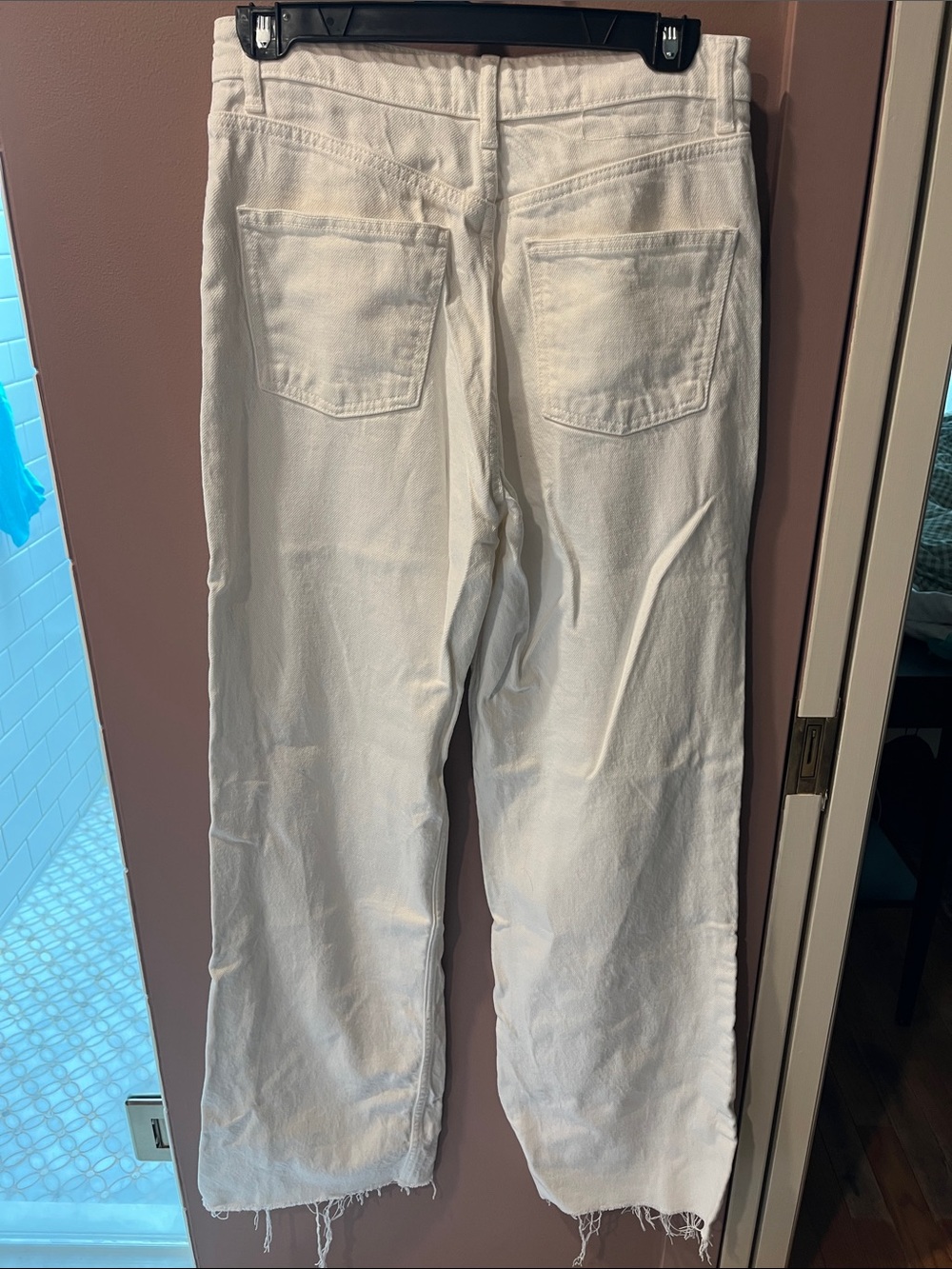 Zara White Wide Leg Jeans - Picture 4 of 4